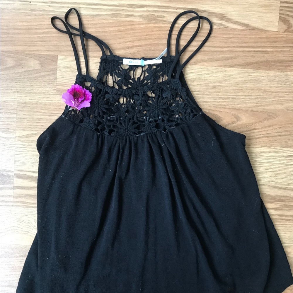 Black tank top